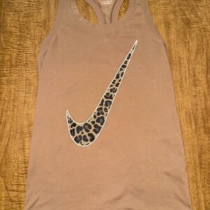 Nike Brown Leopard Print Tank Top